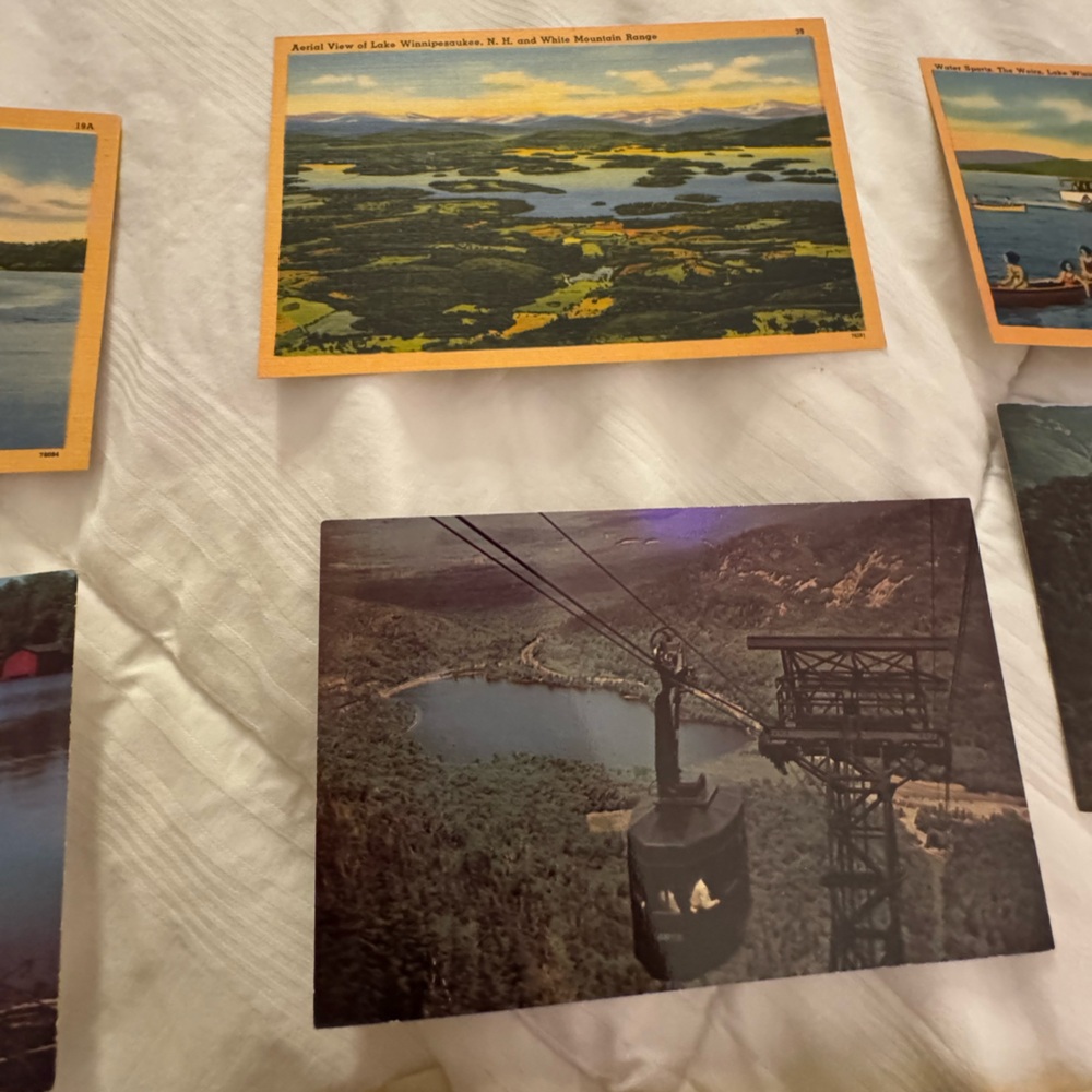 Vintage Postcards New Hampshire Lake Winnipesaukee Nature - Picture 5 of 9